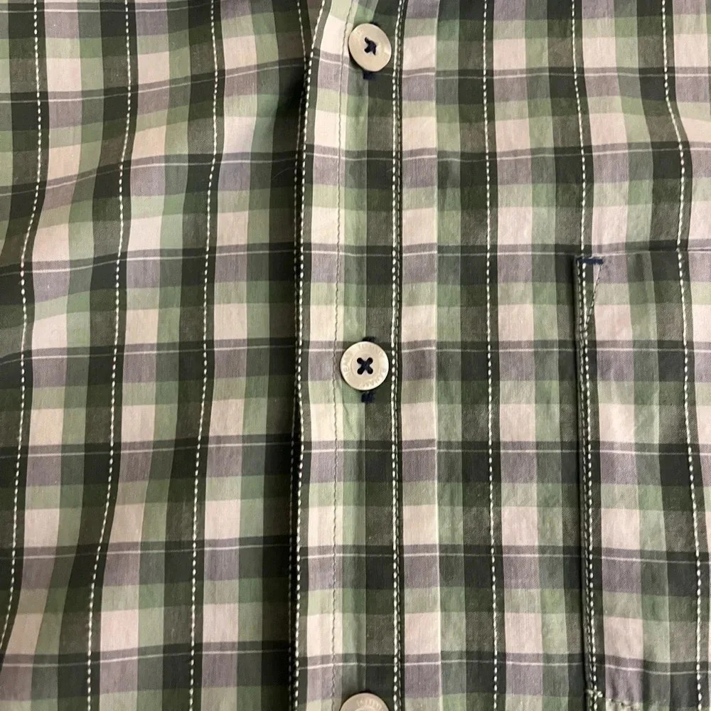 Tommy Bahama Jeans Plaid Short Sleeve Button Up Shirt Size XL - Picture 4 of 8